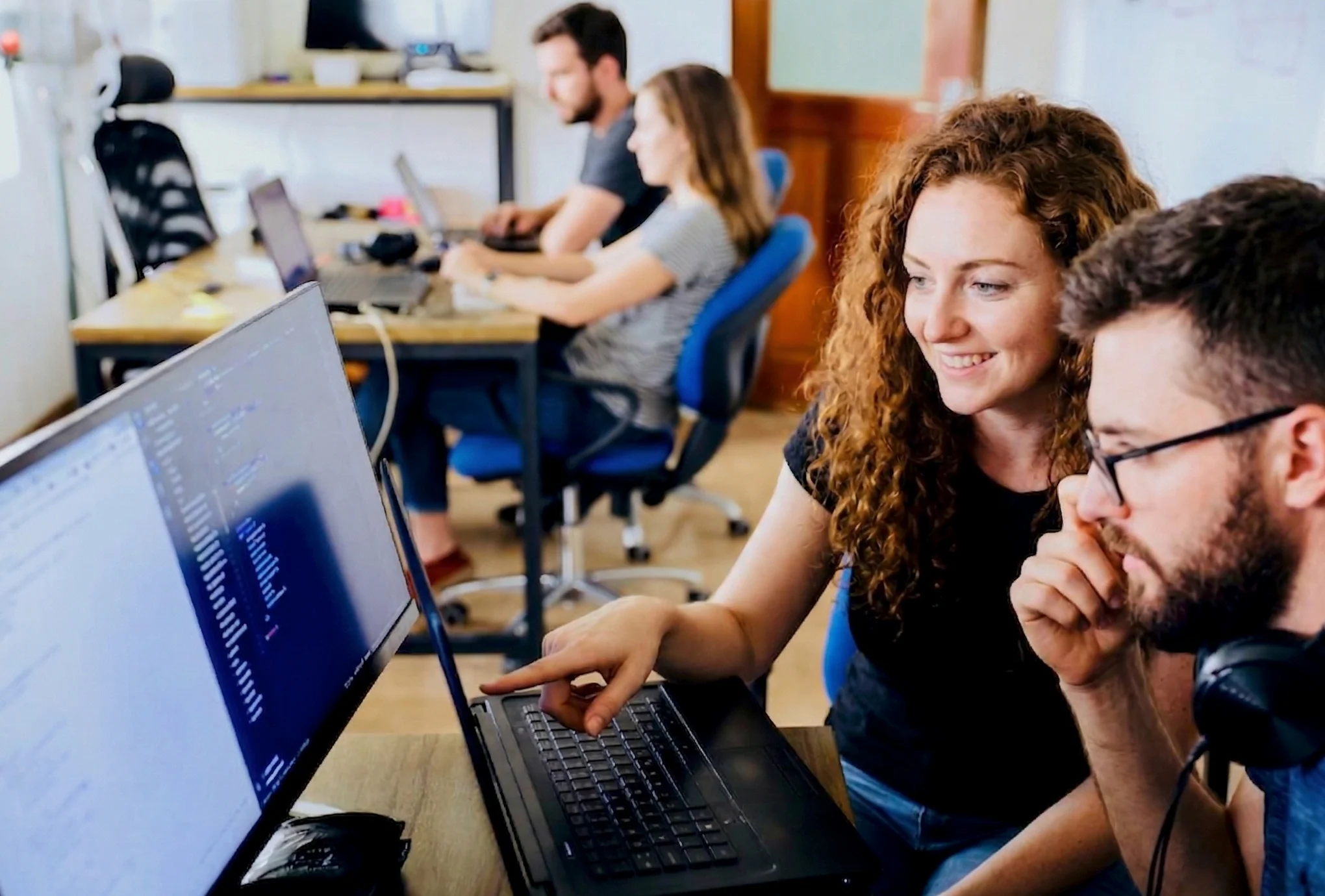 Developers pair programming